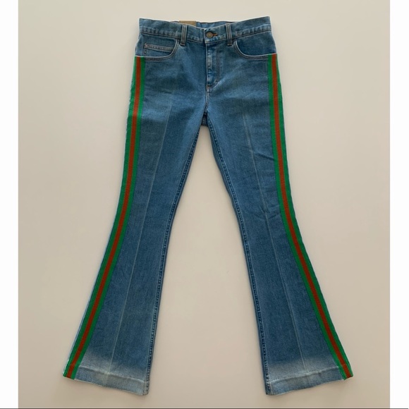 Gucci Denim - Gucci Web Flare Jeans